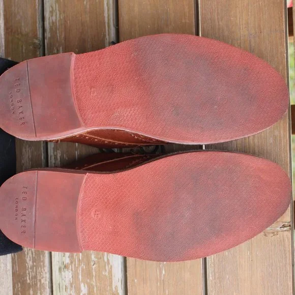 Ted Baker Men's Sz 42 EU "Jamfro" Brown Wingtip - Picture 10 of 10